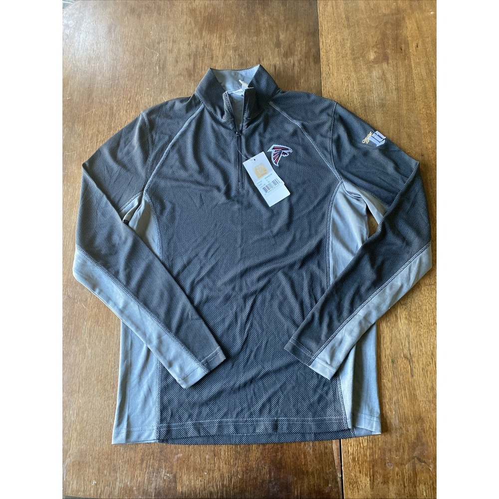 Atlanta Falcons Quarter Zip Men Small Pullover NFL On Field Dri‎ Fit